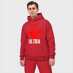 Мужской костюм оверсайз PLUS ULTRA красный, цвет: красный — фото 2