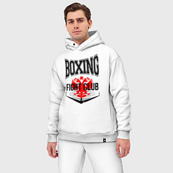 Мужской костюм оверсайз Boxing fight club Russia, цвет: белый — фото 2