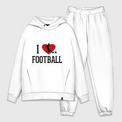 Мужской костюм оверсайз I love football