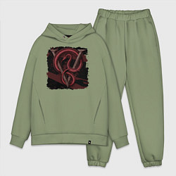 Мужской костюм оверсайз Venom, цвет: авокадо