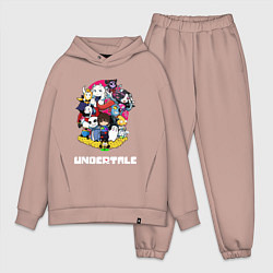 Мужской костюм оверсайз UNDERTALE, цвет: пыльно-розовый