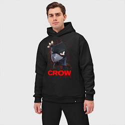 Мужской костюм оверсайз Brawl Stars CROW, цвет: черный — фото 2