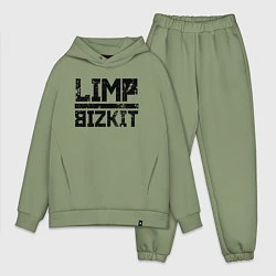 Мужской костюм оверсайз LIMP BIZKIT, цвет: авокадо