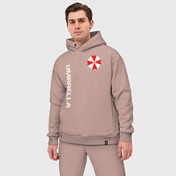 Мужской костюм оверсайз UMBRELLA CORP, цвет: пыльно-розовый — фото 2