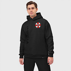 Мужской костюм оверсайз UMBRELLA CORP, цвет: черный — фото 2