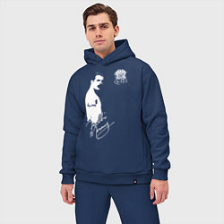 Мужской костюм оверсайз Queen, цвет: тёмно-синий — фото 2