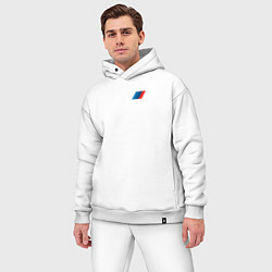 Мужской костюм оверсайз BMW M LOGO 2020, цвет: белый — фото 2