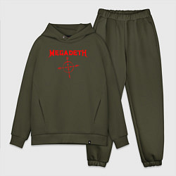 Мужской костюм оверсайз Megadeth, цвет: хаки