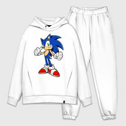 Мужской костюм оверсайз Sonic, цвет: белый
