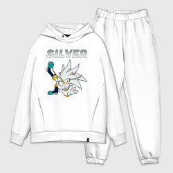 Мужской костюм оверсайз SONIC Silver, цвет: белый