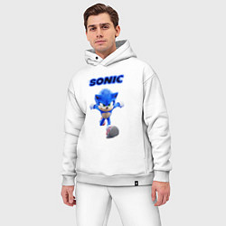 Мужской костюм оверсайз SONIC, цвет: белый — фото 2