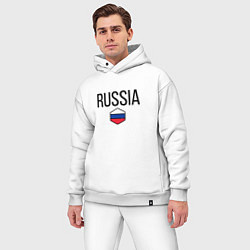 Мужской костюм оверсайз Россия, цвет: белый — фото 2