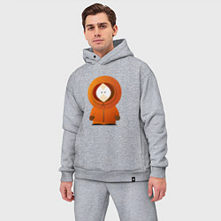 Мужской костюм оверсайз ЮЖНЫЙ ПАРК, цвет: меланж — фото 2