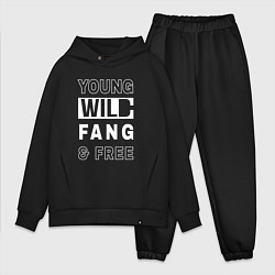 Мужской костюм оверсайз Wild Fang, цвет: черный