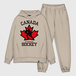 Мужской костюм оверсайз Canada Hockey, цвет: миндальный