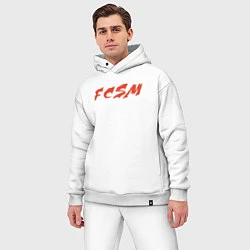 Мужской костюм оверсайз FCSM, цвет: белый — фото 2