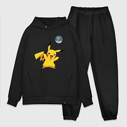 Мужской костюм оверсайз Pokemon pikachu 1, цвет: черный