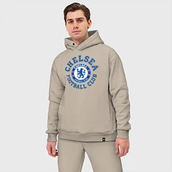Мужской костюм оверсайз Chelsea FC, цвет: миндальный — фото 2