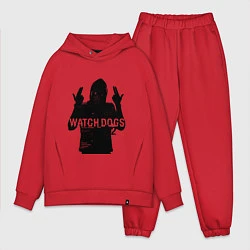 Мужской костюм оверсайз Watch dogs 2 Z, цвет: красный