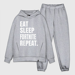 Мужской костюм оверсайз EAT SLEEP FORTNITE REPEAT