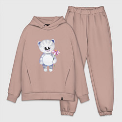 Мужской костюм оверсайз Держи цвяточек, цвет: пыльно-розовый