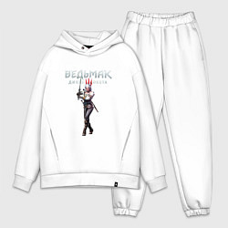 Мужской костюм оверсайз Цири Ведьмак, цвет: белый