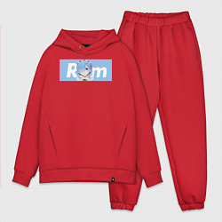 Мужской костюм оверсайз Рем, цвет: красный