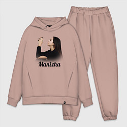 Мужской костюм оверсайз Манижа Manizha, цвет: пыльно-розовый