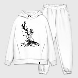 Мужской костюм оверсайз Черный Аста Черный Клевер, цвет: белый