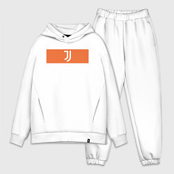 Мужской костюм оверсайз Juventus Tee Cut & Sew 2021, цвет: белый
