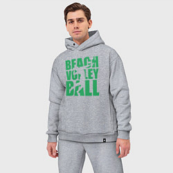 Мужской костюм оверсайз Beach Volleyball, цвет: меланж — фото 2