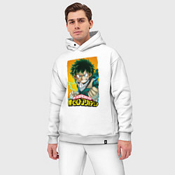 Мужской костюм оверсайз MY HERO ACADEMIA MIDORIYA IZUKU Z, цвет: белый — фото 2