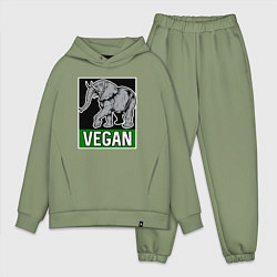 Мужской костюм оверсайз Vegan elephant