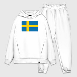Мужской костюм оверсайз Швеция Флаг Швеции