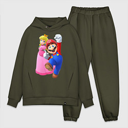 Мужской костюм оверсайз Mario Princess, цвет: хаки