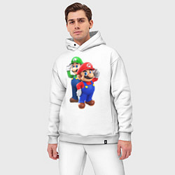 Мужской костюм оверсайз Mario Bros, цвет: белый — фото 2