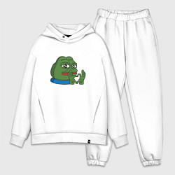 Мужской костюм оверсайз Pepe love пепе лов, цвет: белый