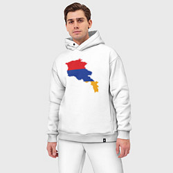 Мужской костюм оверсайз Map Armenia, цвет: белый — фото 2