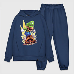 Мужской костюм оверсайз Angry Luigi, цвет: тёмно-синий