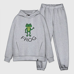 Мужской костюм оверсайз Frog green