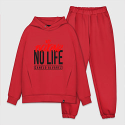 Мужской костюм оверсайз No boxing No Life, цвет: красный