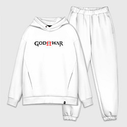 Мужской костюм оверсайз GOD OF WAR LOGO BLACK RED, цвет: белый