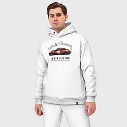 Мужской костюм оверсайз Porsche Lucky Bastardz, цвет: белый — фото 2