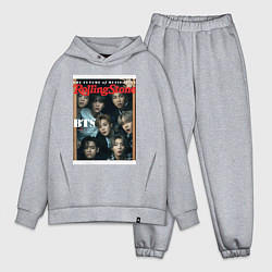 Мужской костюм оверсайз BTS БТС на обложке журнала, цвет: меланж