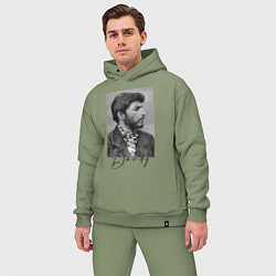 Мужской костюм оверсайз Молодой Сталин - пижон, цвет: авокадо — фото 2