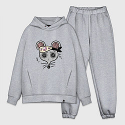 Мужской костюм оверсайз Клинок, рассекающий демонов Мыши-ниндзя Шиноби Kim, цвет: меланж