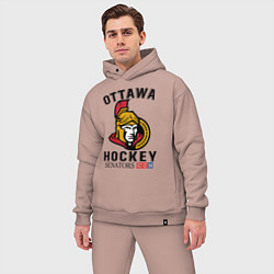 Мужской костюм оверсайз OTTAWA SENATORS ОТТАВА СЕНАТОРЗ, цвет: пыльно-розовый — фото 2