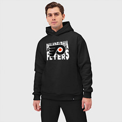 Мужской костюм оверсайз Филадельфия Флайерз , Philadelphia Flyers, цвет: черный — фото 2