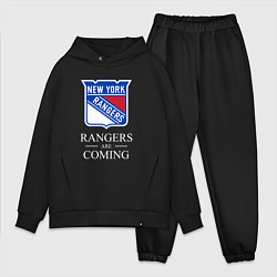 Мужской костюм оверсайз Rangers are coming, Нью Йорк Рейнджерс, New York R, цвет: черный