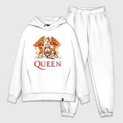 Мужской костюм оверсайз Queen, логотип, цвет: белый